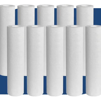 Filtro Polipropileno Liso 5 Micras 10 Unidades Remove Sedimentos Areia Barro | Frete grátis