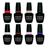 Heburn Kit X8 Esmalte Semipermanente Gel Led/uv 15ml 