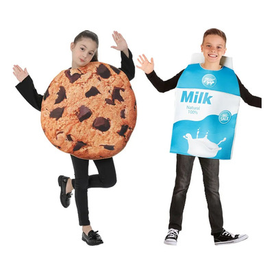 Disfraz Galleta De Leche Cosplay Para Niños Traje Halloween