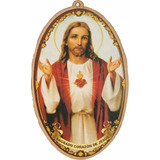 Imagen Sagrado Corazón De Jesús Retablo Madera