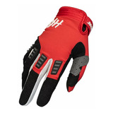 Guantes De Ciclismo Downhill Fasthouse Bronx Rojo/ Negro