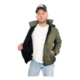 Customs Ba Camperas Hombre Trench Campera Piloto Negro