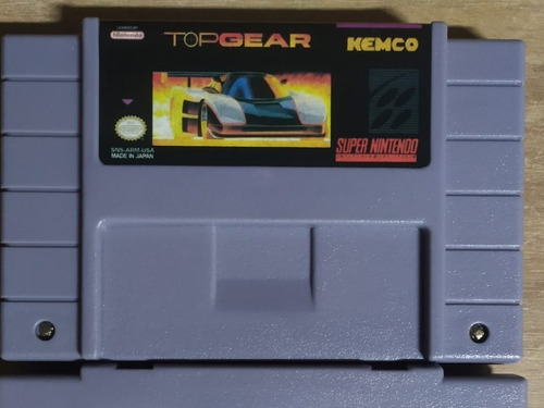 Top Gear Super Snes Cartucho Novo