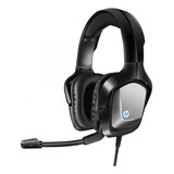 Fone De Ouvido Over-ear Gamer Hp H220gs Preto Com Luz Led