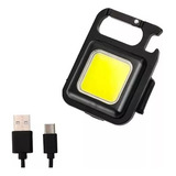 Mini Linterna Cob Led Recargable Usb Iman Llavero Pack X 10