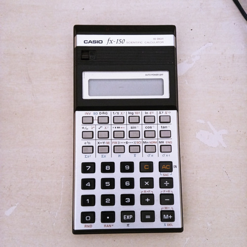 Calculadora Antiga Casio Fx 150 - Leia O Anuncio