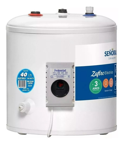 Termo Electrico Señorial Linea Zafiro 40 Litros Carga Sup