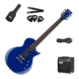 Pack Ltd De Guitarra Eléctrica Ec-10 Azul