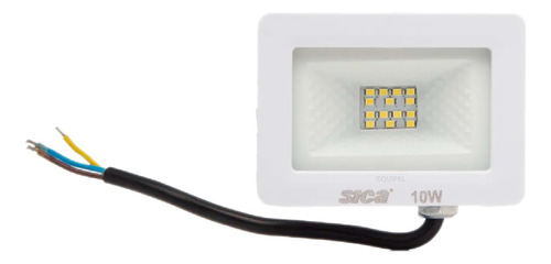 Reflector Proyector Led Exterior 10w Sica Ip65 Blanco