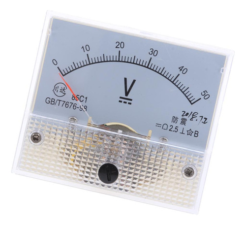 Voltímetro De Panel Analógico Dc 0-50 V