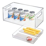 Idesign Almacenar Cocina Bandeja Caja Cubo Para Refrigerador