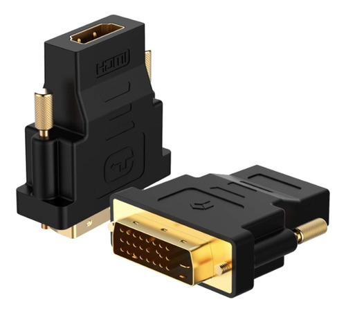 Adaptador Hdmi Dvi Macho A Hdmi Hembra 24+1 Pines Para Video