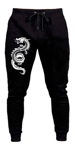 Calça De Moletom Dragão Japonês