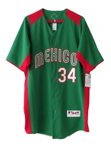 Camisola Jersey Selección México Béisbol Bordada Nacional