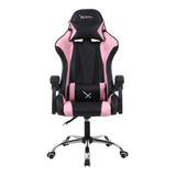 Silla Gamer Reclinable Ergonomica Ajustable Xzeal 115kg Rosa