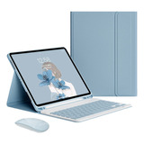 Funda Teclado Bluetooth For iPad 6 9,7 Pulgadas Con Mouse