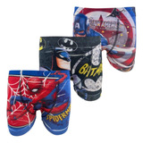 Kit 15 Cuecas Infantil Boxer Sublimadas Personagens Atacado