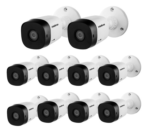 Kit 10x Cameras Intelbras Bullet Vhl 1120 B 3,6mm Ir 20m