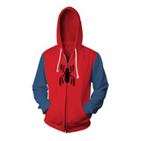 Spider-man Cosplay Zip Cardigan Chaqueta Casual