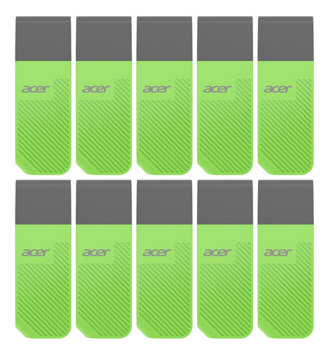 Kit 10 Memoria Usb Acer 32gb 3.2 Color Verde Mayoreo