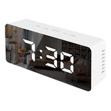 Reloj Despertador Con Espejo Digital Led, Pantalla De Temper