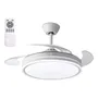 Ventilador De Techo Retractil 4 Aspas Home World Color Blanco | Envío gratis
