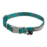 Collar Para Mascota Gato Con Diseño Y Cascabel Fuzzyard Color Verde Tamaño Del Collar 20-30cm