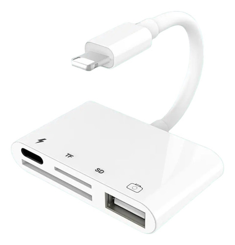 Leitor Cartão Sd 4 In 1 Para iPhone Otg Usb 3.0 | Lightning