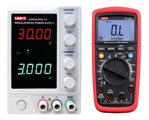 Combo Uni-t Fuente Utp3313tfl-ii + Multímetro Ut139a Electro