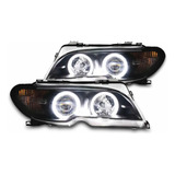 Faros Led Ojos De Ángel Y Lupa Bmw Serie 3 E46 2003 Al 2005