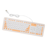 Teclado De Silicona Plegable, 106 Teclas, Impermeable, A Pru