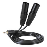 Cable De Audio Macho Xlr Macho A Cable Doble De 5 Mm Y 5 Pie