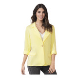 Blazer Mujer Amarillo Pastel Rutta 89413