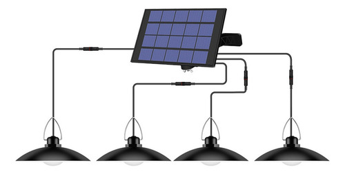 Colgantes De Luz Solar Con Panel Ajustable Automático