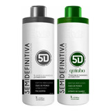 Semi Definitiva Quiabo 5d Alisa100% Afro Com Formol 2x1000ml