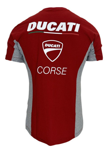 Camiseta Ducati Corse Vermelha 100% Algodão