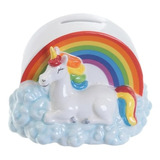 Alcancia Unicornio Arco Iris Colores Niños Infantil Diseño 