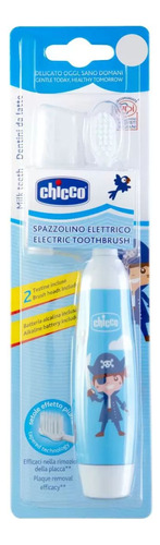 Escova De Dente Eletrica Chicco Infantil Azul Com Refil