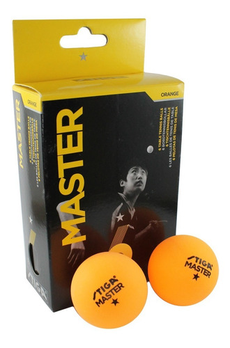 6 Pelotas Ping Pong Master Plastico Pin Pon