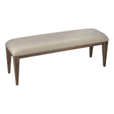 Cortesi Home Banco De Comedor Leno, 51 Pulgadas, Beige