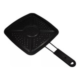 Tostador Manual De Cocina Tostar Pan Cubre Ollas Negro 4 Und