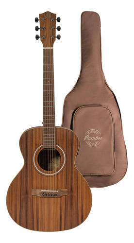 Guitarra Electroacústica Bamboo Vision Koa 38  Zurda + Funda