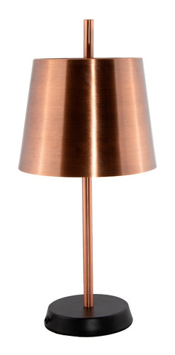 Lámpara De Mesa Moderna Cobre Antiguo E27 60w 1 Luz