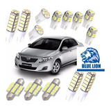 Kit Lampadas Led Toyota Corolla 2009 A 2016 Super Branca