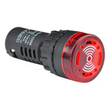 Zumbador Led 12v Indicador Industrial Lampara Buzzer Rojo