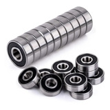 Pack X 12 Rodamiento Ruleman Rueda Rollers Skate 608rs