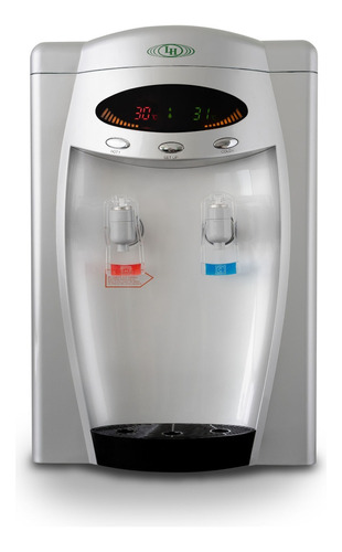 Dispenser De Agua Frio-calor Mesada Gris Digital
