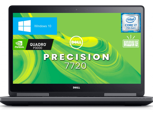 Laptop Dell Precision Nvidia Core I7 7th 32gb Ram 512gb Ssd 
