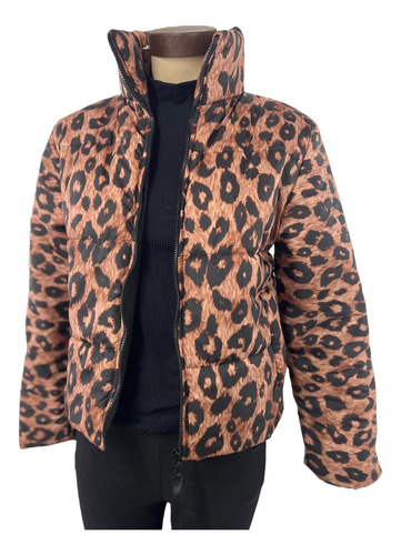 Campera Puffer  Animal Print