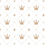 Papel De Parede Adesivo Lavável Princesa Sala  Coroas 12m